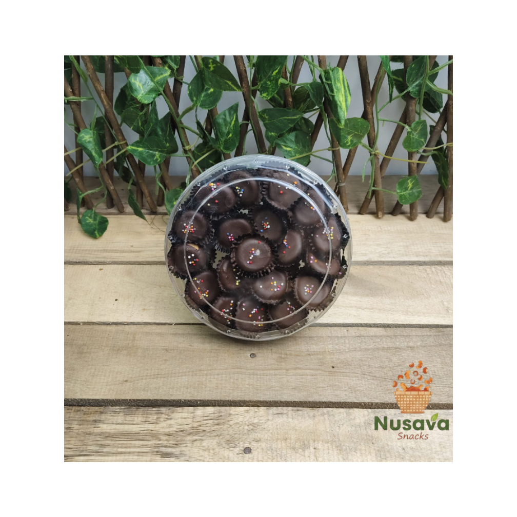 Kue Toples Coklat Manis Gurih Renyah Nusava Snacks 330gr Camilan Cokelat Kiloan Enak
