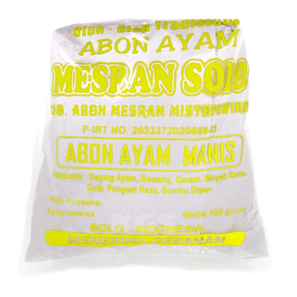 Abon Mesran Ayam Manis