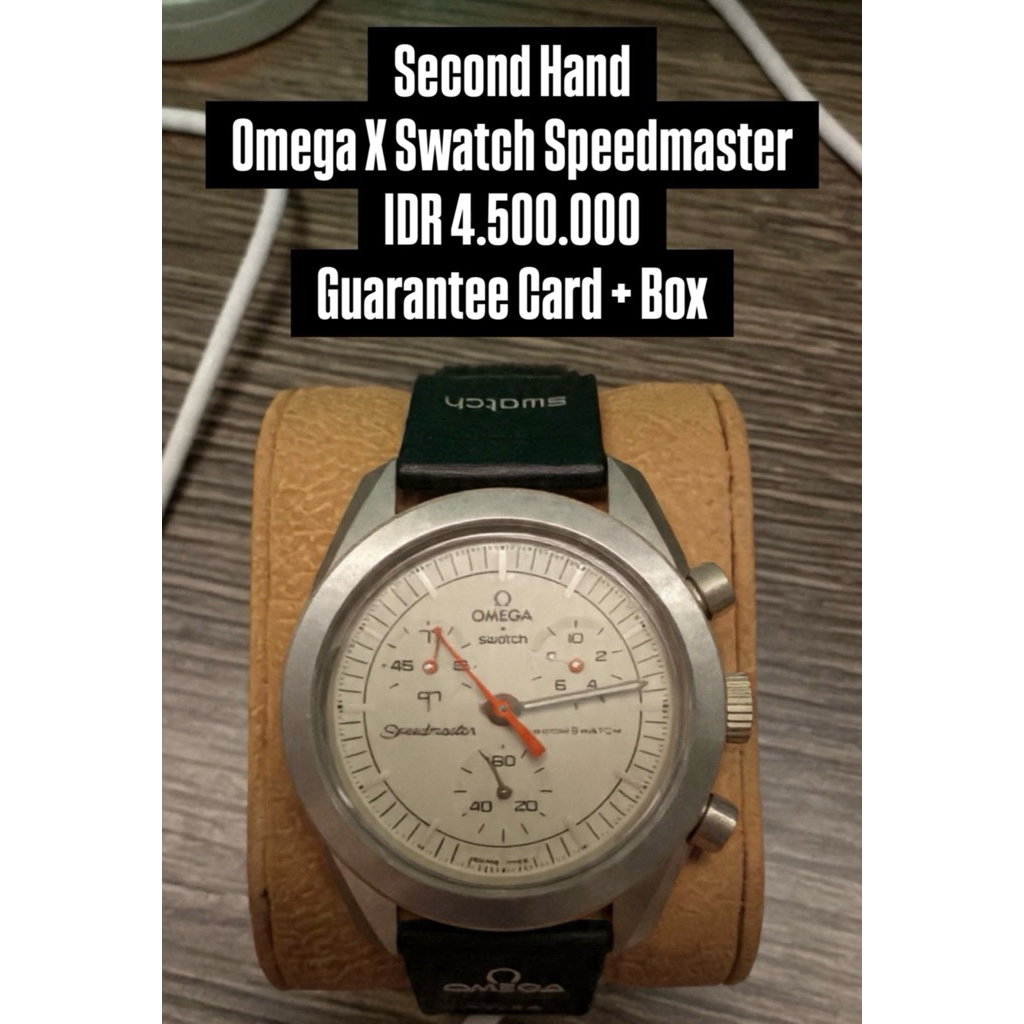 Jam Tangan Omega Swatch Speedmaster PreOwned