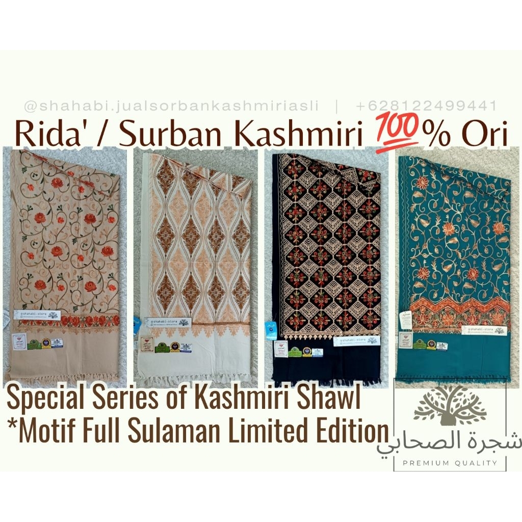Harga Promo Sorban Kashmiri Sulam Tebal | Rida' Kashmiri PROMO | Sorban Habib | Sorban Kashmiri Orig