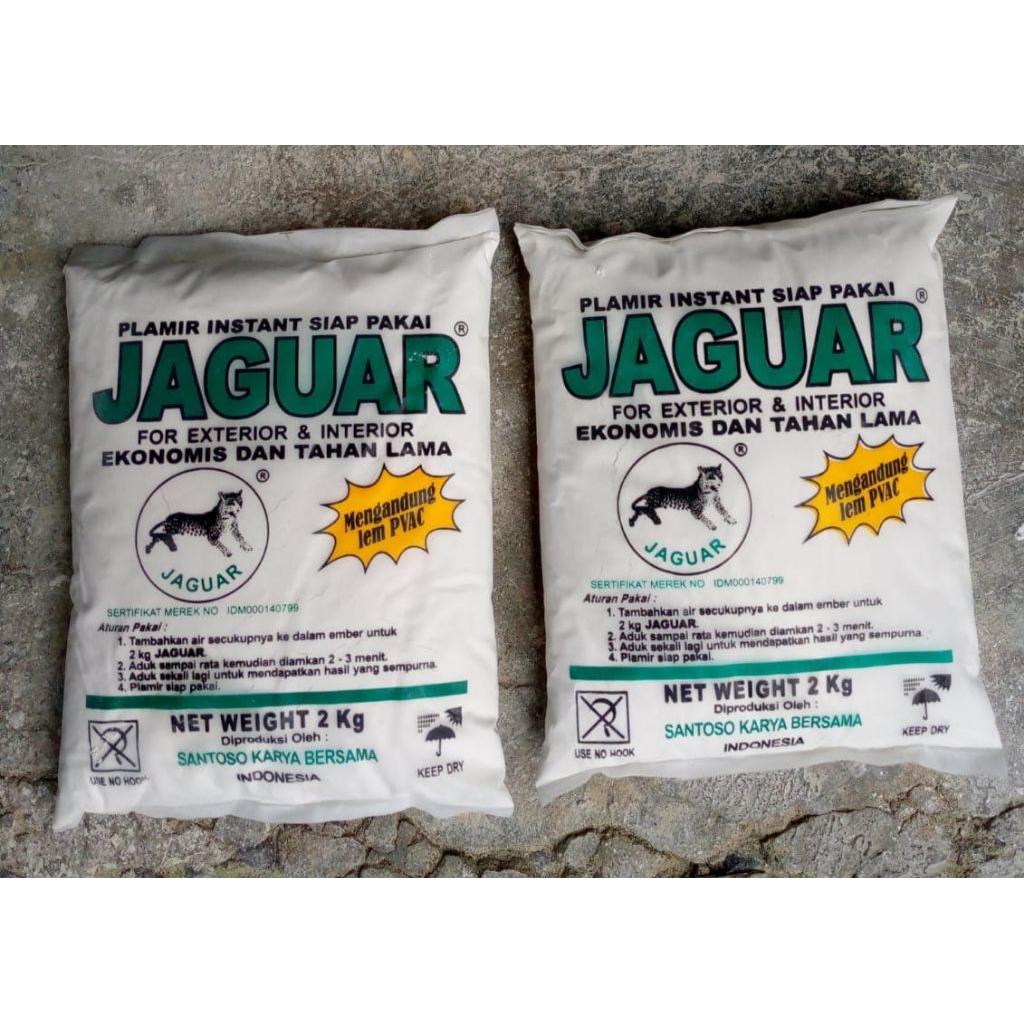 Ecoliving_ Plamir 2 Kg Jaguar / Plamir Tembok / Plamir Kayu / Plamir Serbaguna