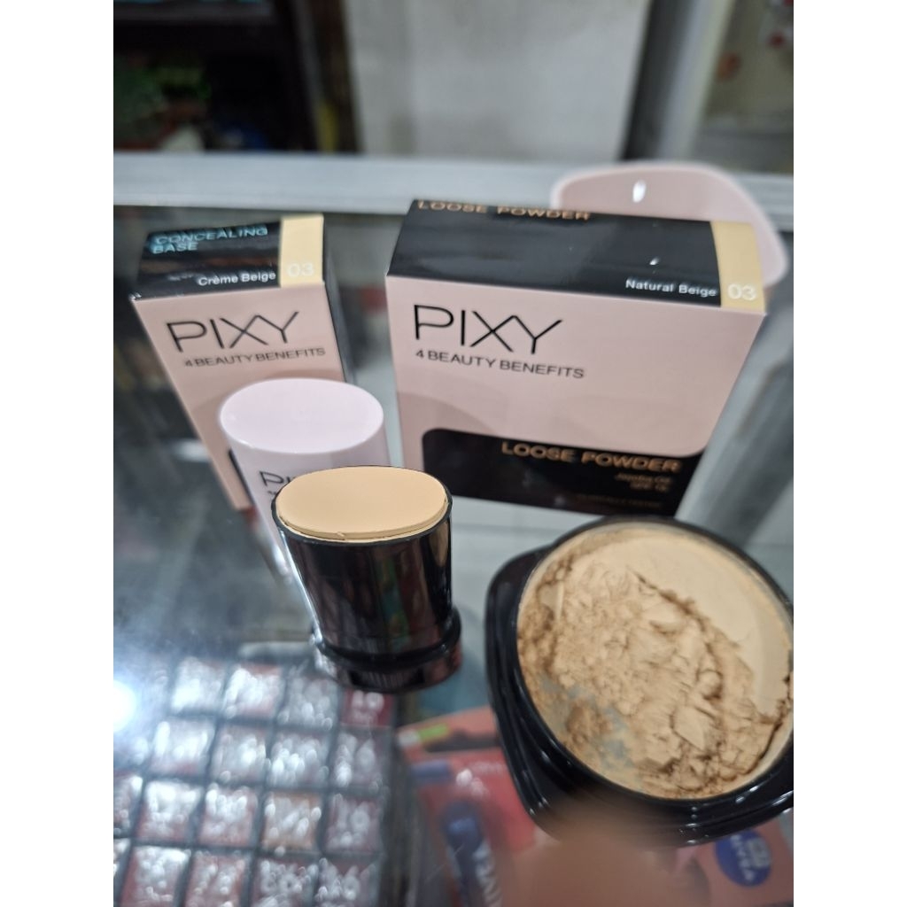 ( PIXY) Paket Hemat ConselinBase03 dan Bedak tabur03
