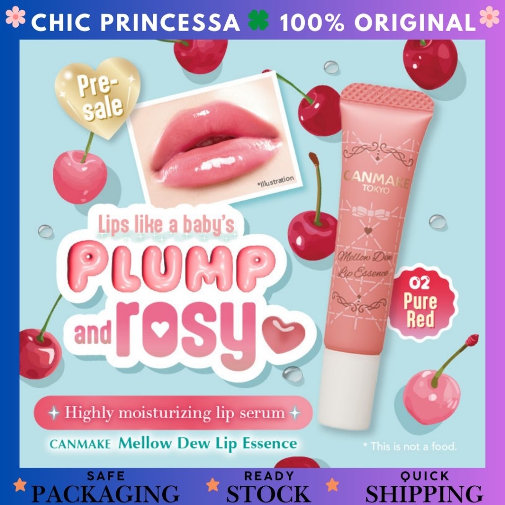 Canmake Tokyo Japan Mellow Dew Lip Essence Original Pewarna pelembab bibir alami