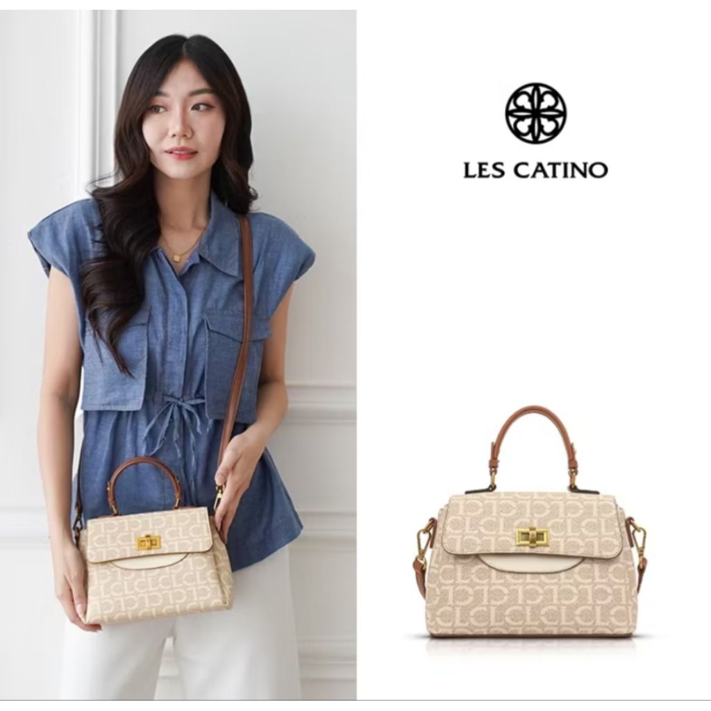 Tas Wanita Les Catino Ondine Lccl Flap Monogram