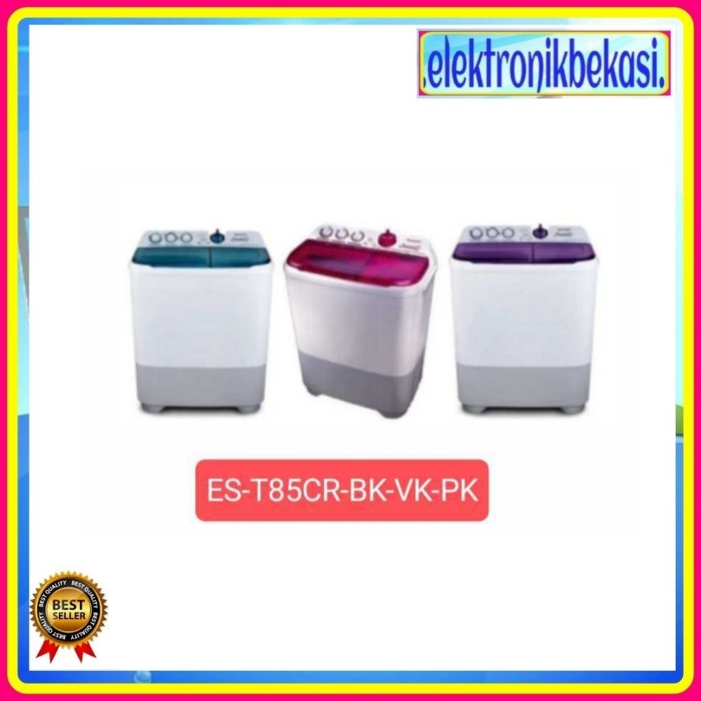 MESIN CUCI SHARP 85 CR / MESIN CUCI SHARP 8.5 KG / MESIN CUCI SHARP 2 TABUNG EST 85 CR