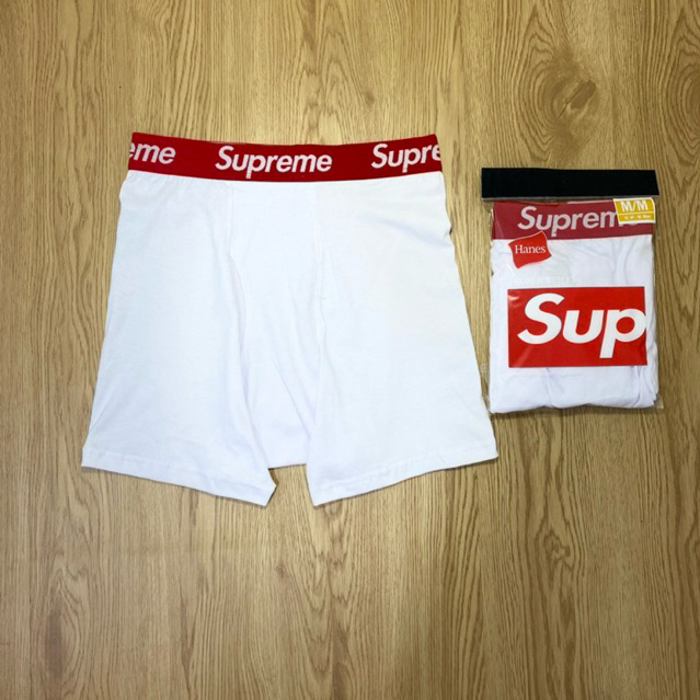 SUP Hanes Celana Dalam Pria Boxer Briefs White