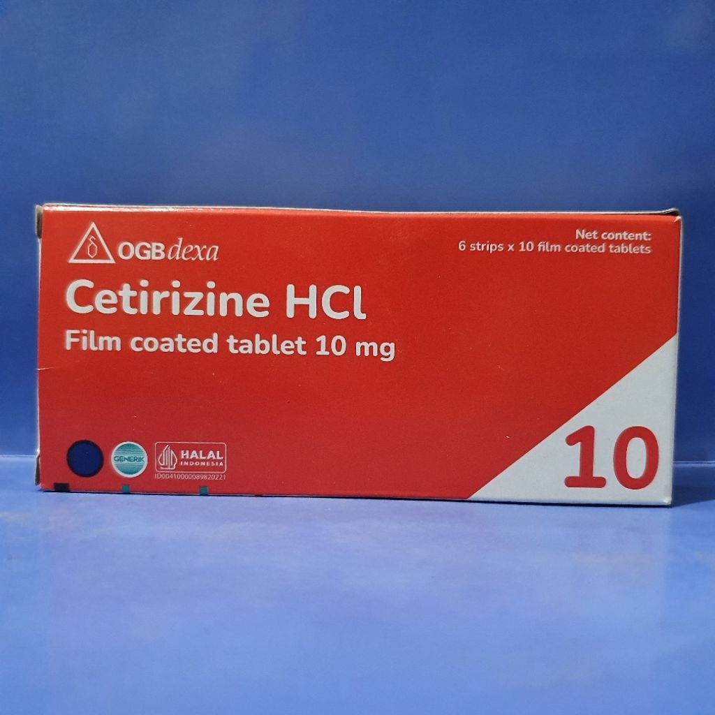 Cetirizine Tablet gatal alergi Dexa 1strip