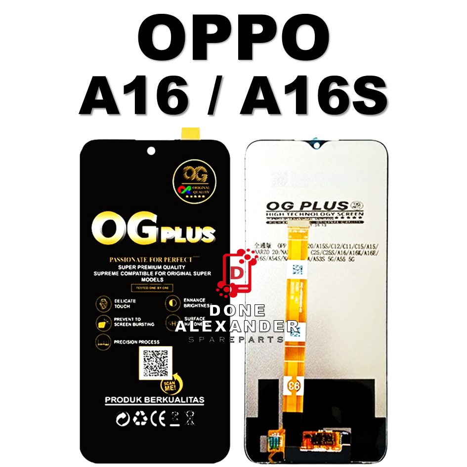 LCD TOUCHSCREEN OPPO A16 / A16S COMPLETE FULLSET ORIGINAL 100%