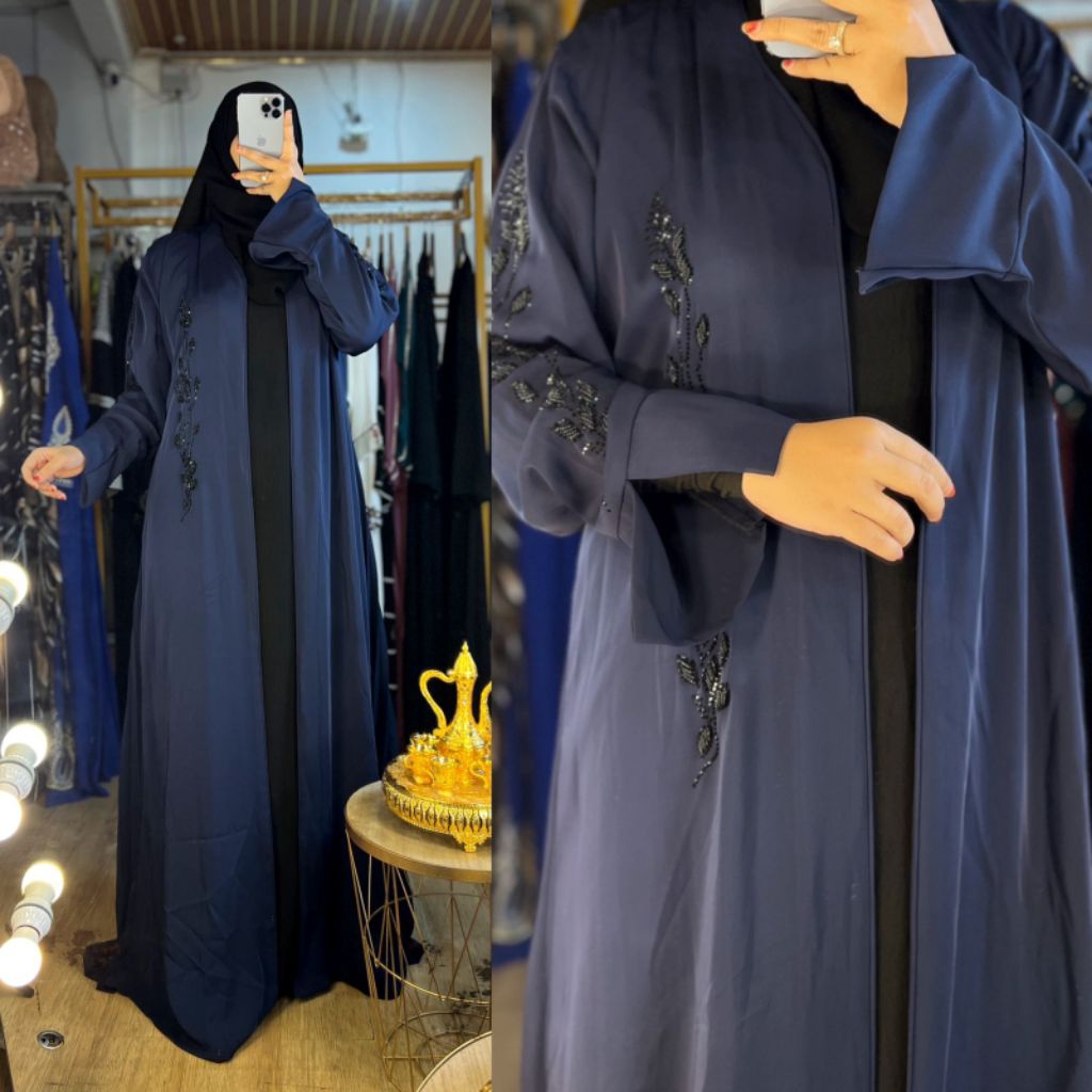 Abaya Mesir original Bahan Hareer Sutra
