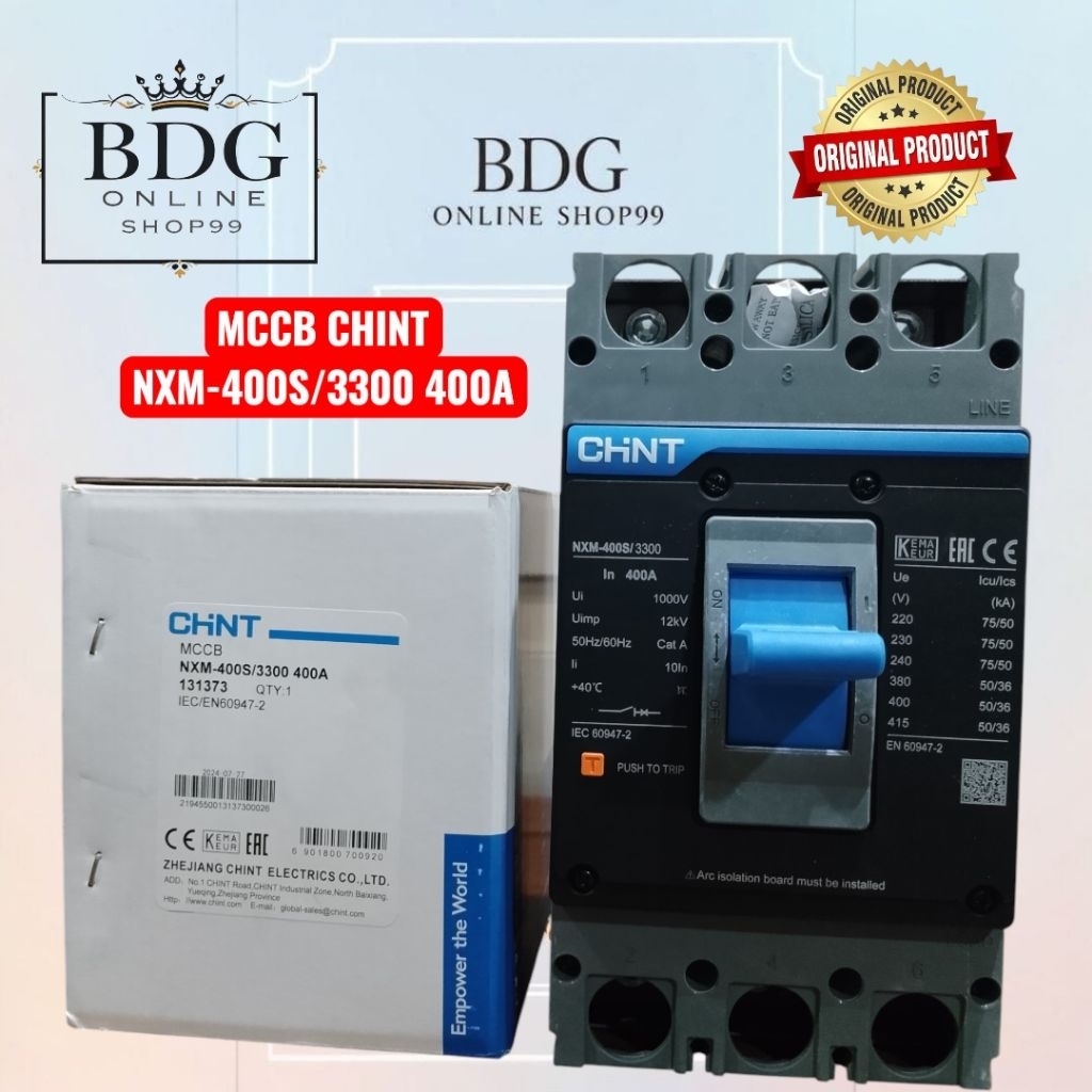 MCCB CHINT NXM-400S/3300 400A Chint ORIGINAL