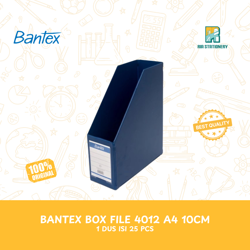 Box File Bantex 4012 A4 10cm – Kotak Arsip Dokumen Kantor
