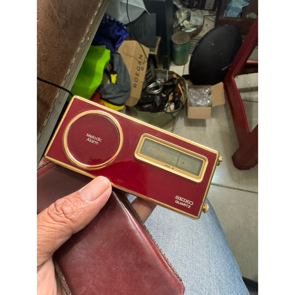 JAM SEIKO QUARTZ MELODIC ALARM DUAL ZONE 7442-003R VINTAGE