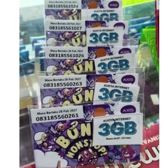 perdana Axis 3GB 30hari