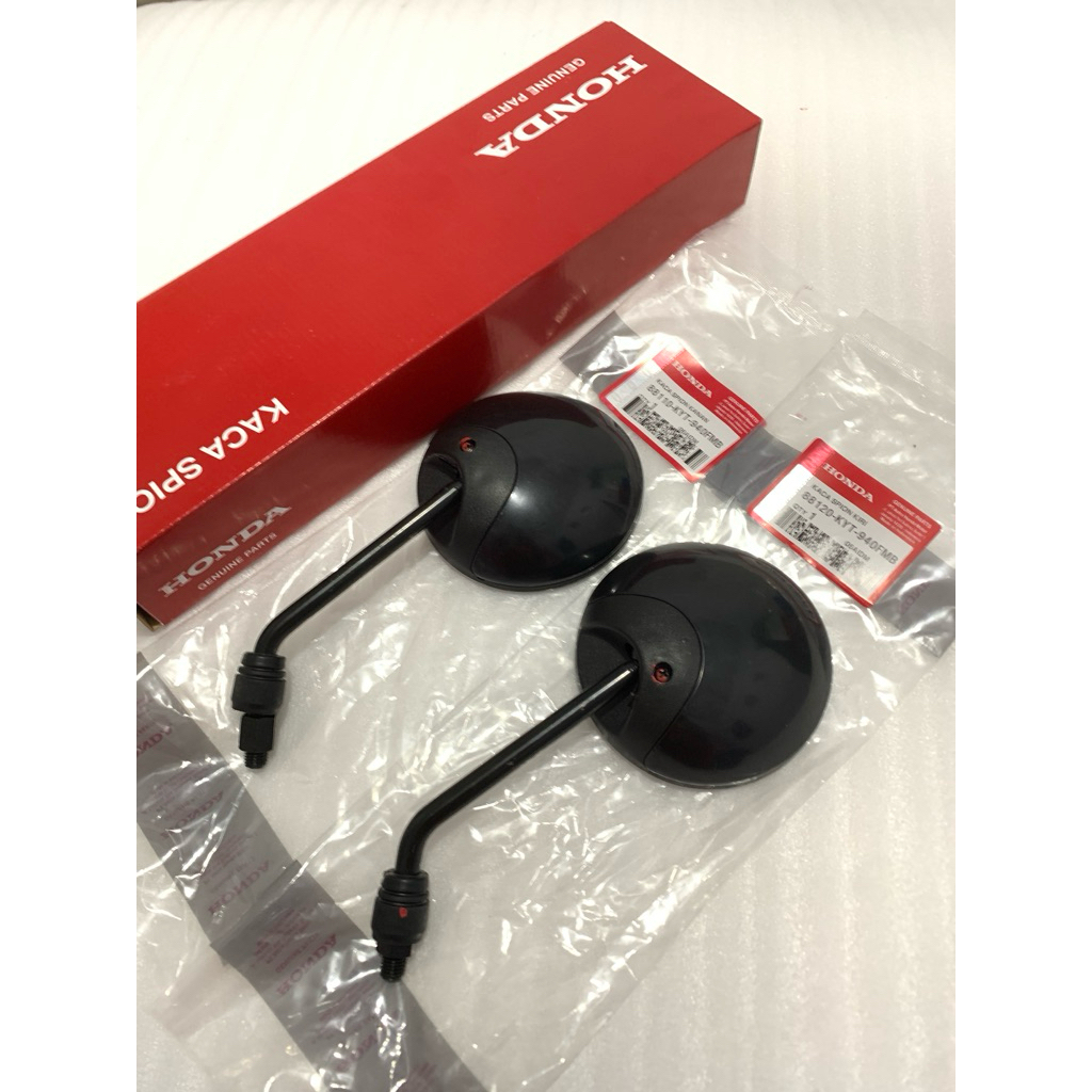 88110KYT940FMB 88120KYT940FMB SPION SET KANAN KIRI MIRROR ASSY L/R BLACK HONDA SCOOPY ESP SCOOPY KAR