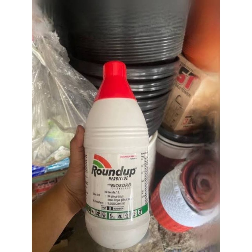 DISKON ROUNDUP 1 LITER / ROUNDUP 1000ml / PEMBASMI RUMPUT / ROUNDUP 486 SL 1000ML / ROUNDUP BIOSORB 