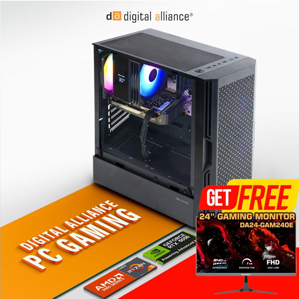 DIGITAL ALLIANCE GAMING PC RYZEN 5 5500 RTX 3050 6G/ 16GB 1TB W11 PRO RAKITAN PC GAMING