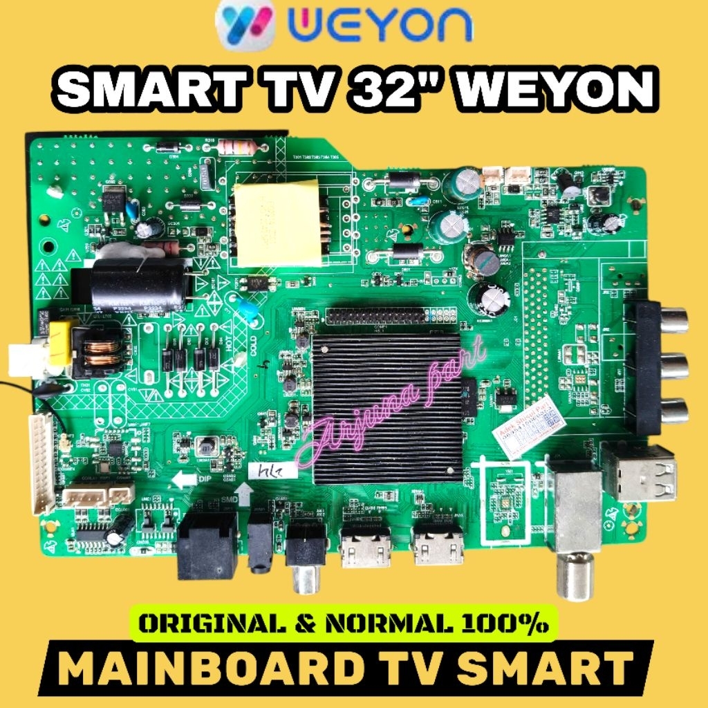 MB TV WEYON SMART 32" / MESIN TV WEYON SMART TV 32" / MAINBOARD TV WEYON SMART TV 32" / MODUL TV WEY