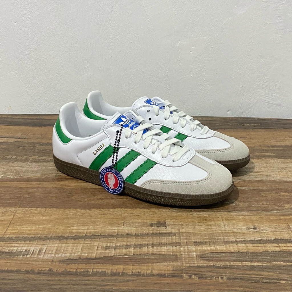 Adidas Samba OG White Green Original