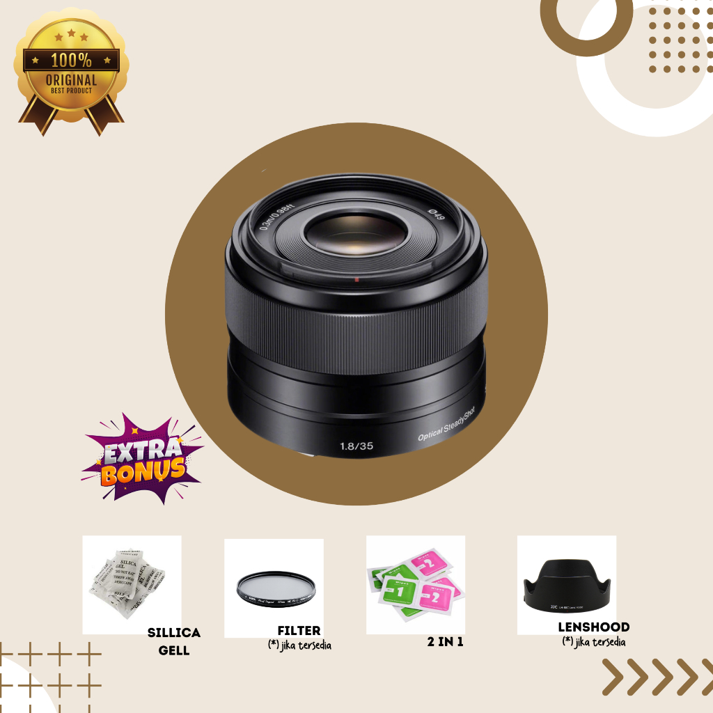 [LENSA FIX] LENSA SONY E35MM F1.8 OSS MULUS SECOND BERGARANSI
