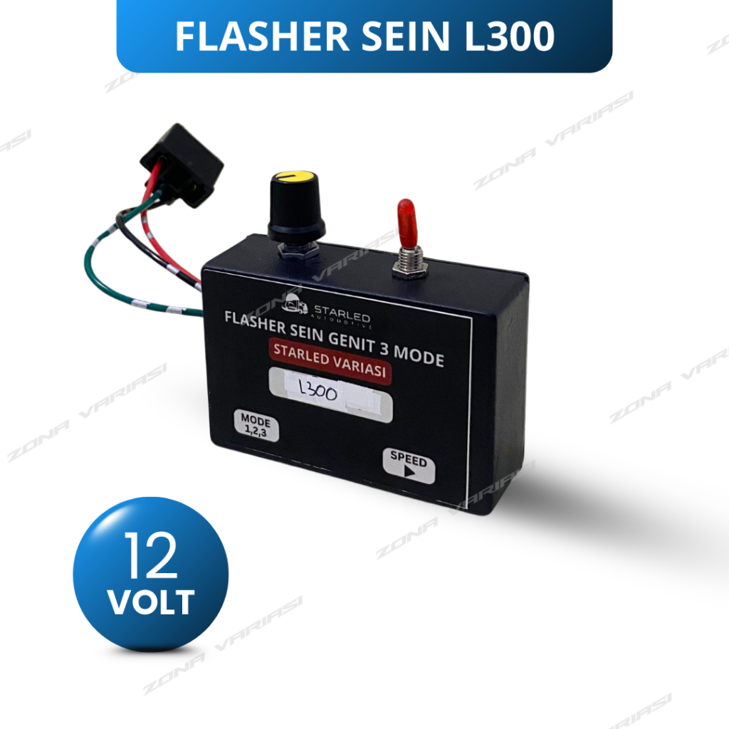 Flasher Sein Genit 3 Mode L300 12V Flasher Sen Sudah Plus Socket PNP TInggal Pasang