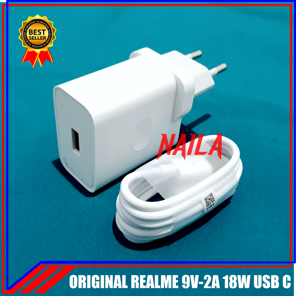 Charger Realme 18 Watt Fast Charging TYPE C