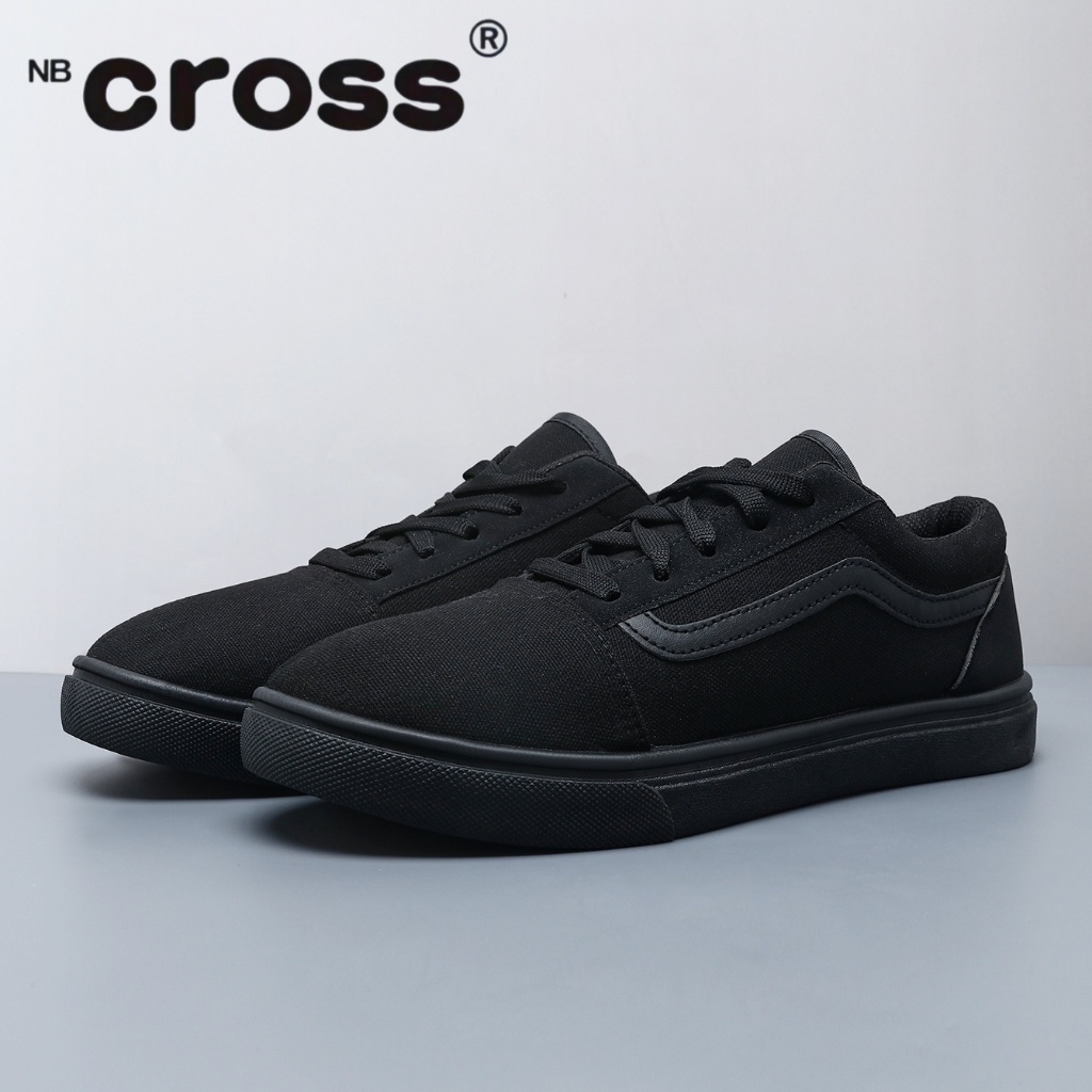 NB CROSS Sepatu kanvas Unisex Merek streetwear klasik Nyaman Sepatu skate Ukuran36-43 V01P/V01H