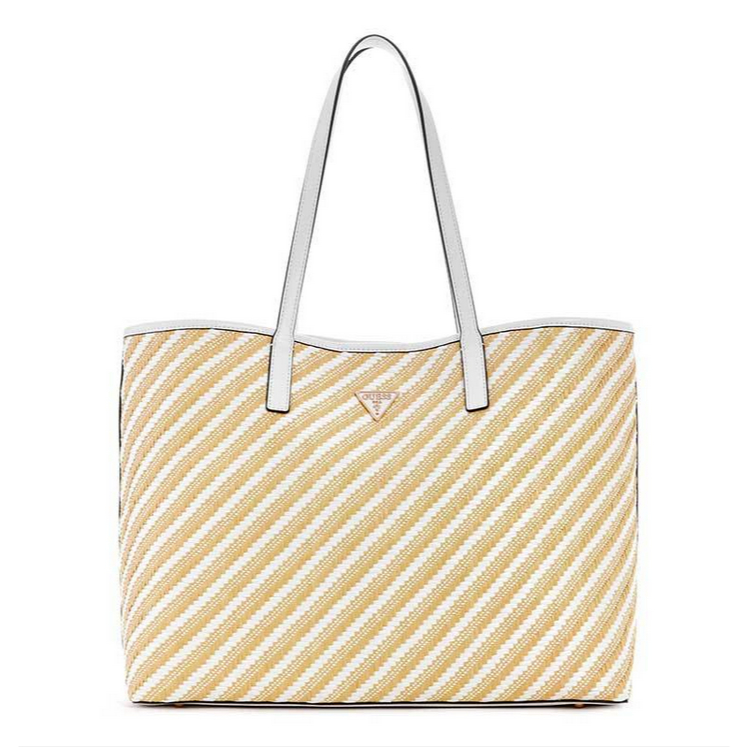 TAS GUESS VIKKY II LARGE  2 IN 1 TOTE-black and white