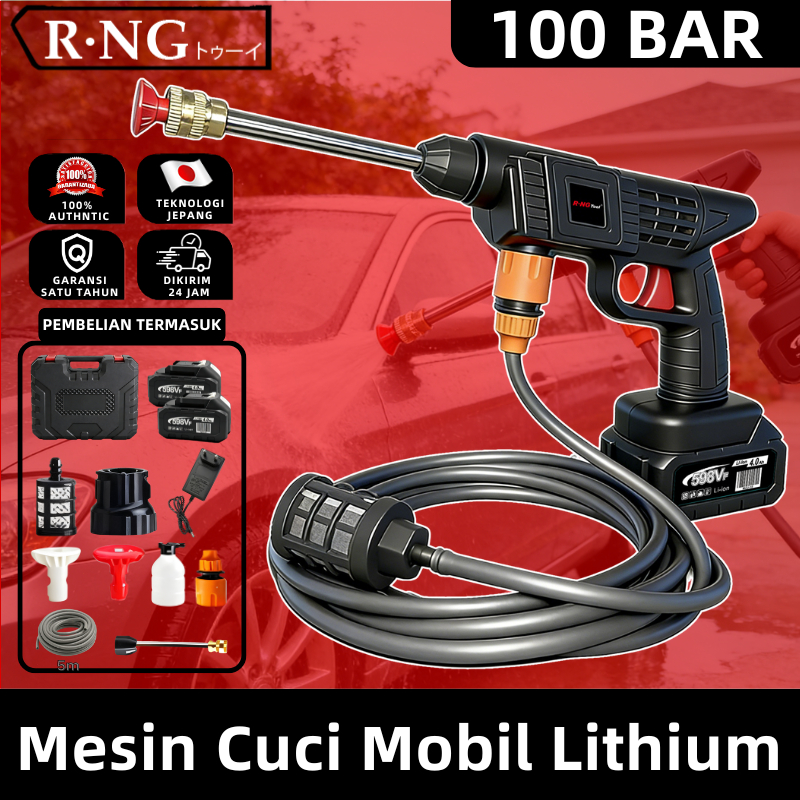 RNG dibuat di Jepang 100 Bar 598V mesin cuci mobil alat cuci motor dan mobil mesin steam alat cuci s