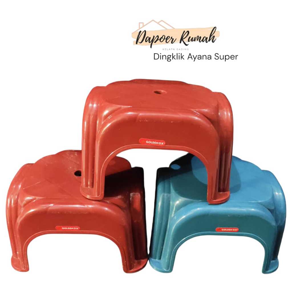 Dingklik Plastik Tebal AYANA/Dingklik Plastik Anak/Kursi Jongkok