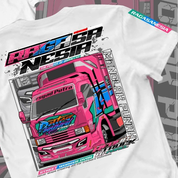Cod Baju Kaos Truk Ragasa Mania Lengan Pendek Crew Neck Atasan Dewasa Unisex Oblong