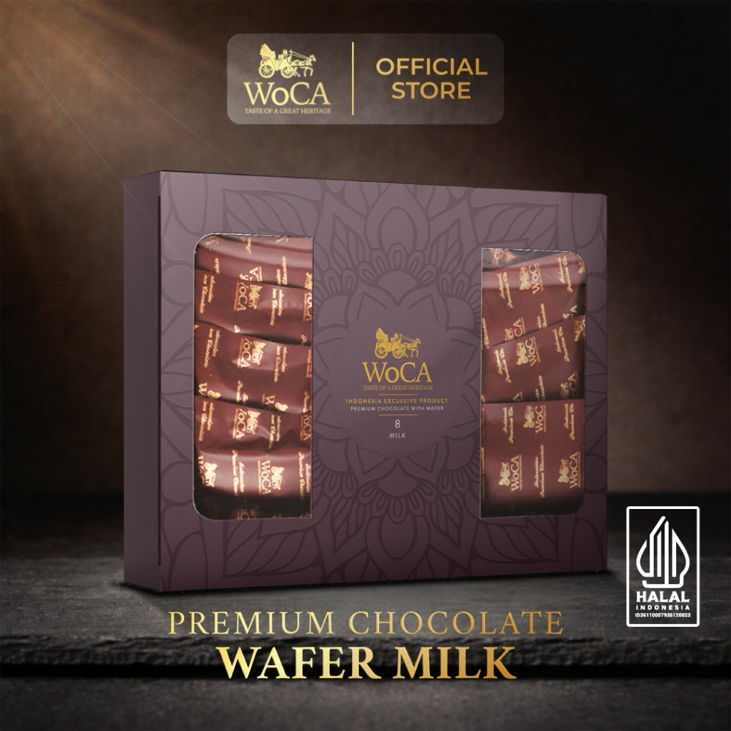 WoCA Wafer Coklat Premium Milk Chocolate