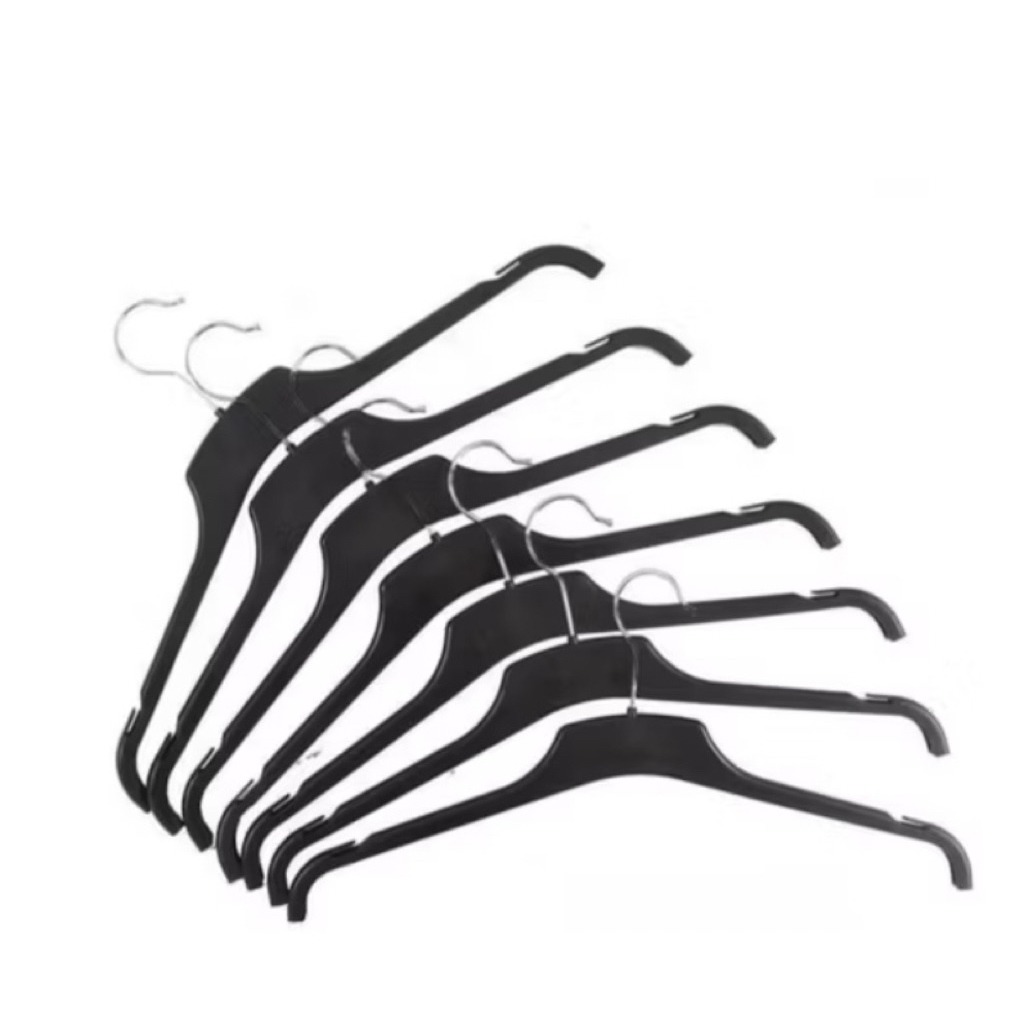 Hanger Plastik isi 33pcs bekas pameran fashion