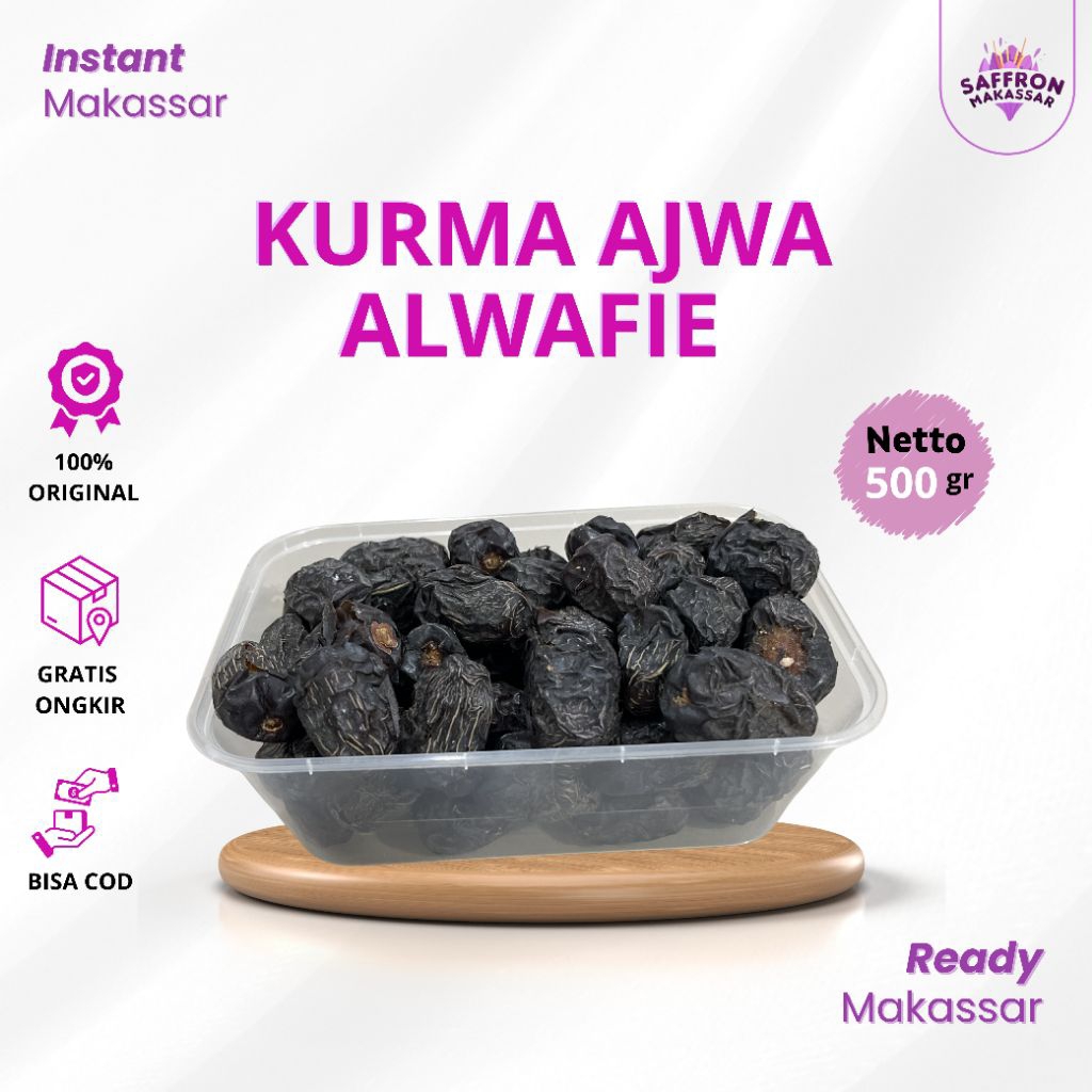 KURMA AJWA ALWAFIE 500gr INSTANT MAKASSAR