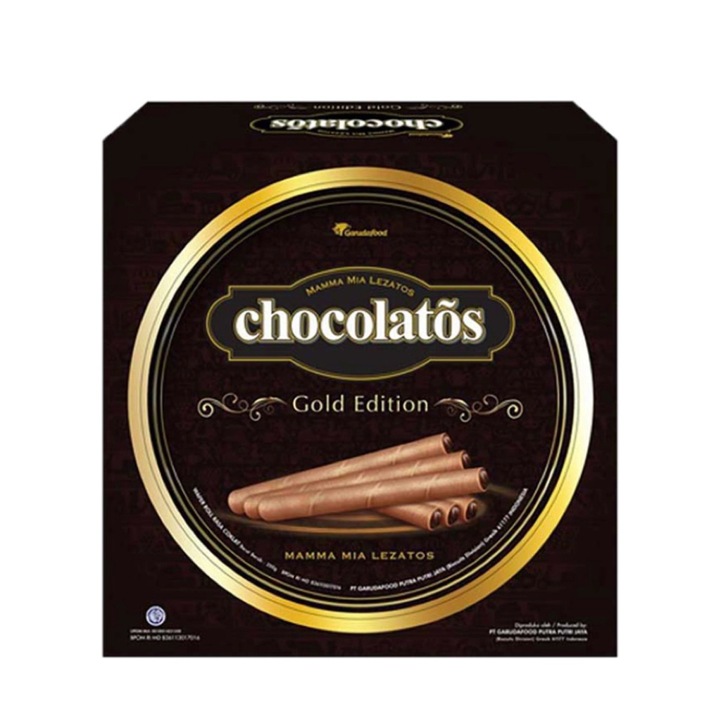 GERY CHOCOLATOS GOLD EDITION 375 gr WAFER ROLL KALENG