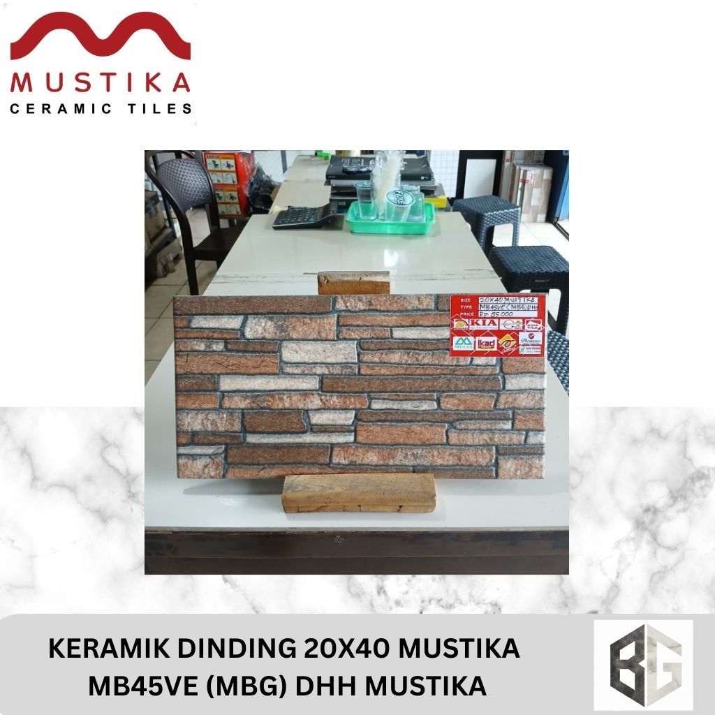 KERAMIK DINDING 20x40 Mustika MB45ve (MBG) dhh Mustika