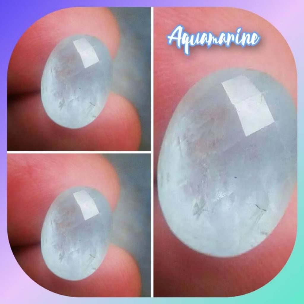 Batu Permata Aquamarine Natural