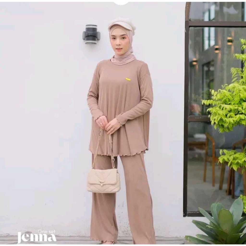 SETELAN KNIT RIB PREMIUM LD 130 ADEM TEBAL LEMBUT