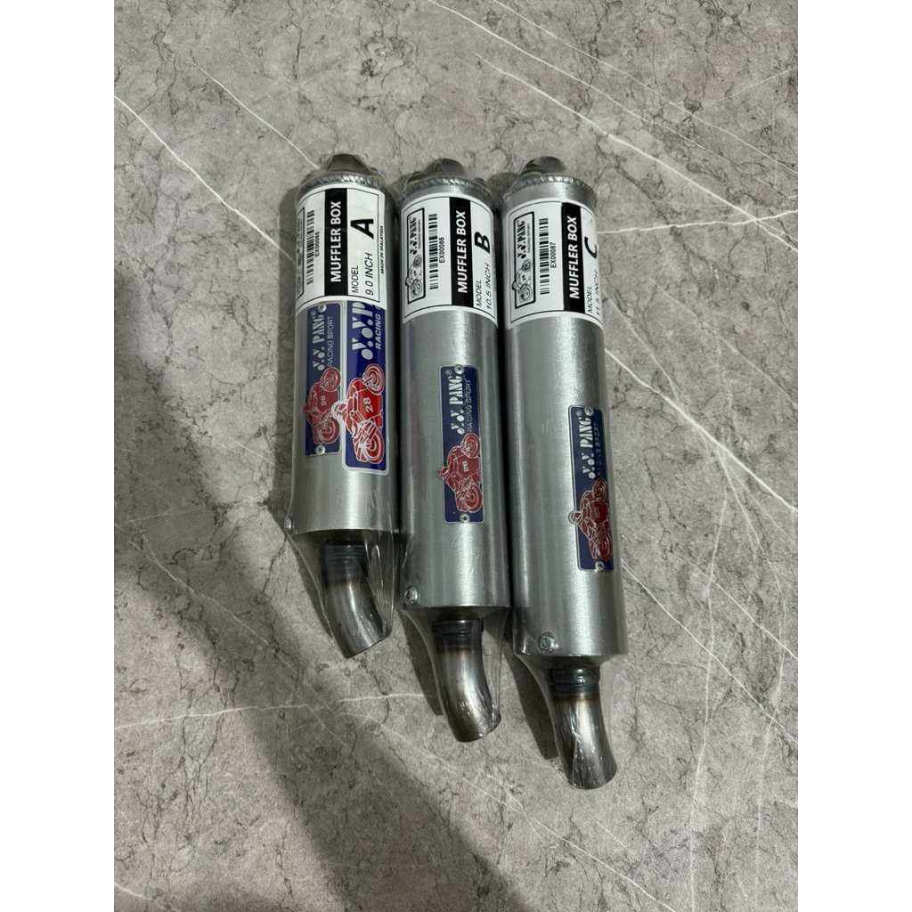 MUFFLER SILENCER KNALPOT YYPANG TYPE 9 , 10.5 , 11.5 INCH A B C