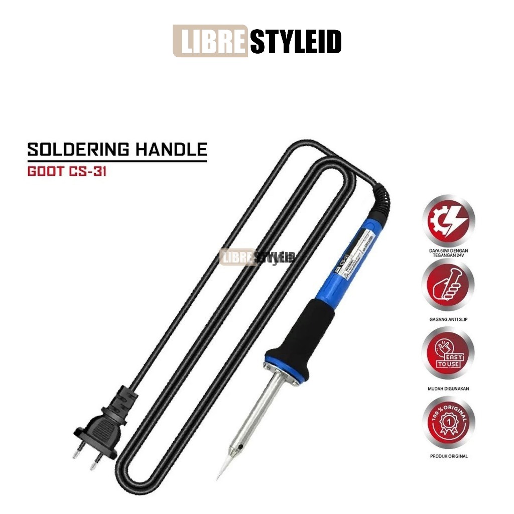 Solder ORI GOOT CS-31 - Solder tangan goot original CS31 25Watt