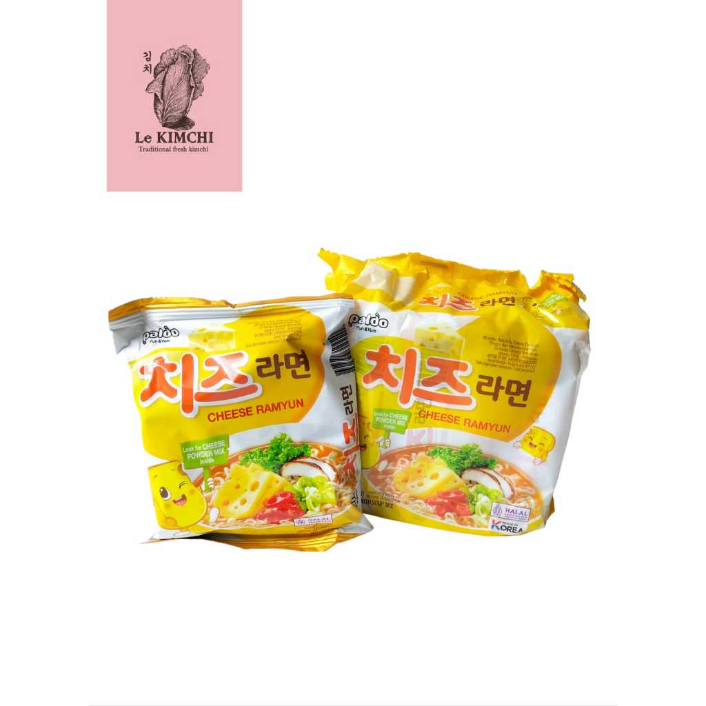 Paldo Cheese Ramen Noodle Fun & Yum 111gr - Mie Instan Kuah Keju Ramen Korea