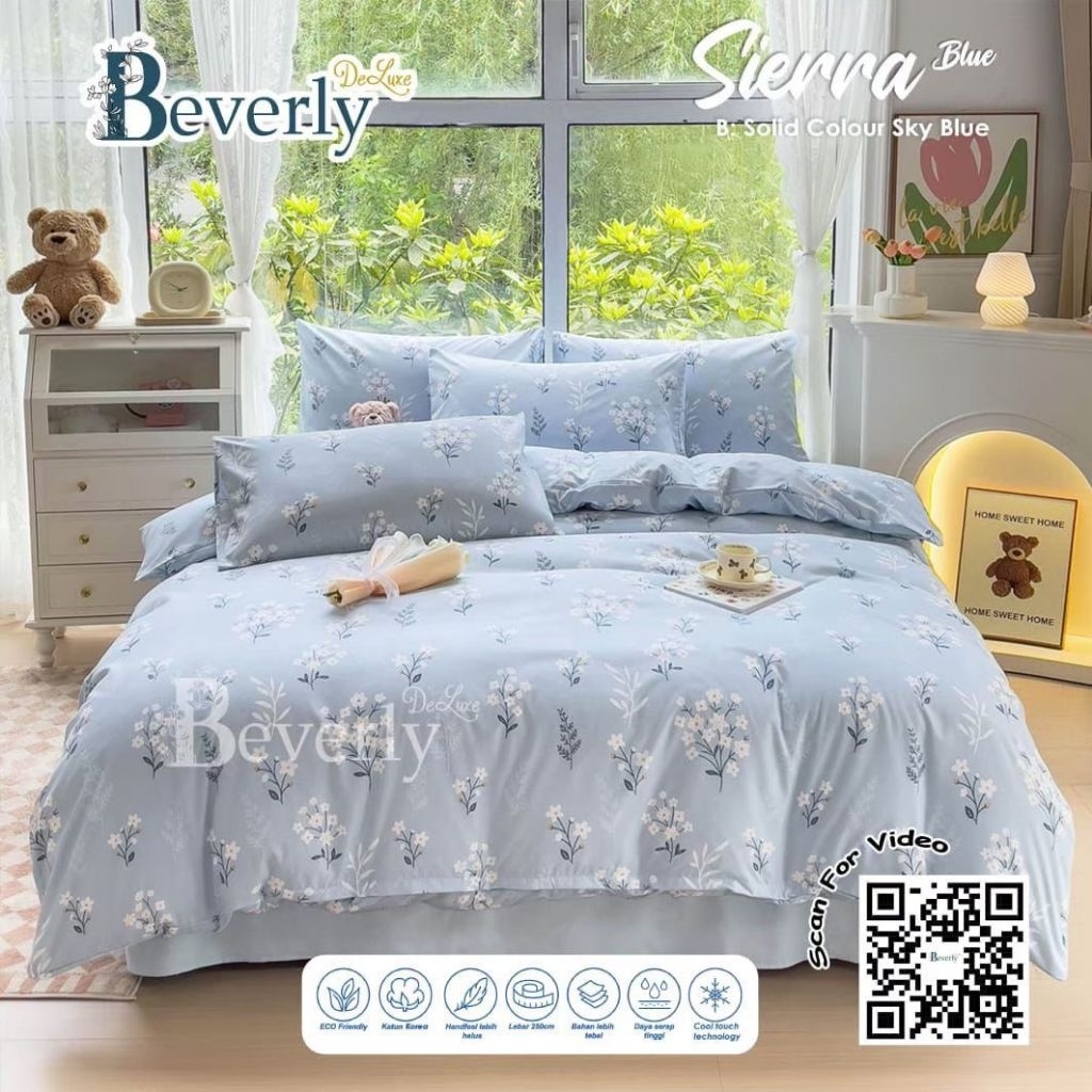 BAHAN KAIN SPREI MOTIF BUNGA AESTHETIK(TULIS MOTIF)