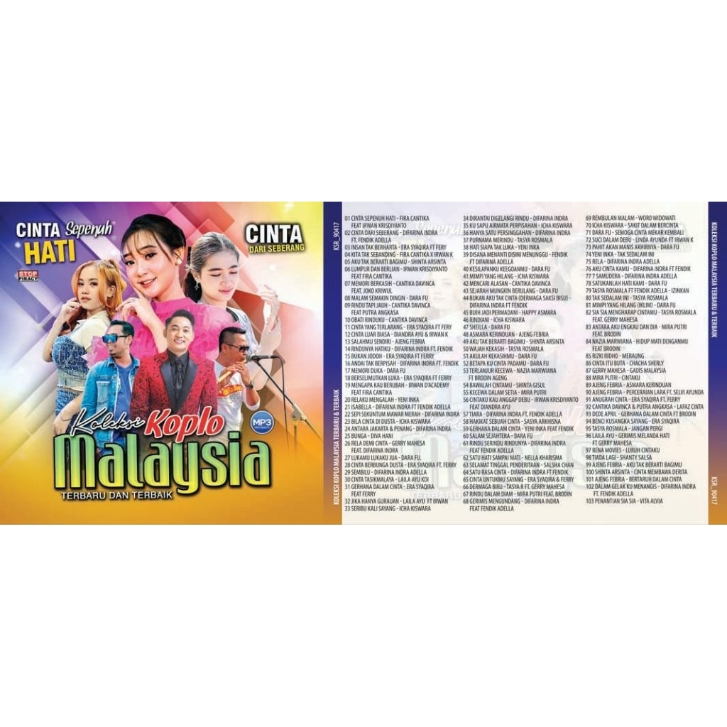 Kaset Mp3 lagu koleksi koplo malaysia 2026