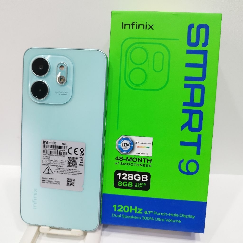 Infinix Smart 9 4/128GB Handphone Second Seken Bekas Fullset Batangan Original