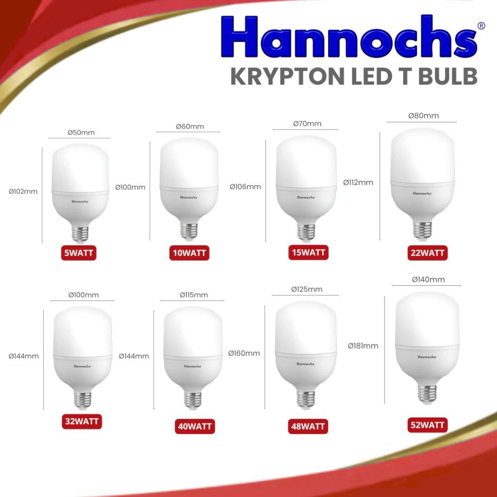 Lampu Krypton T Bulb