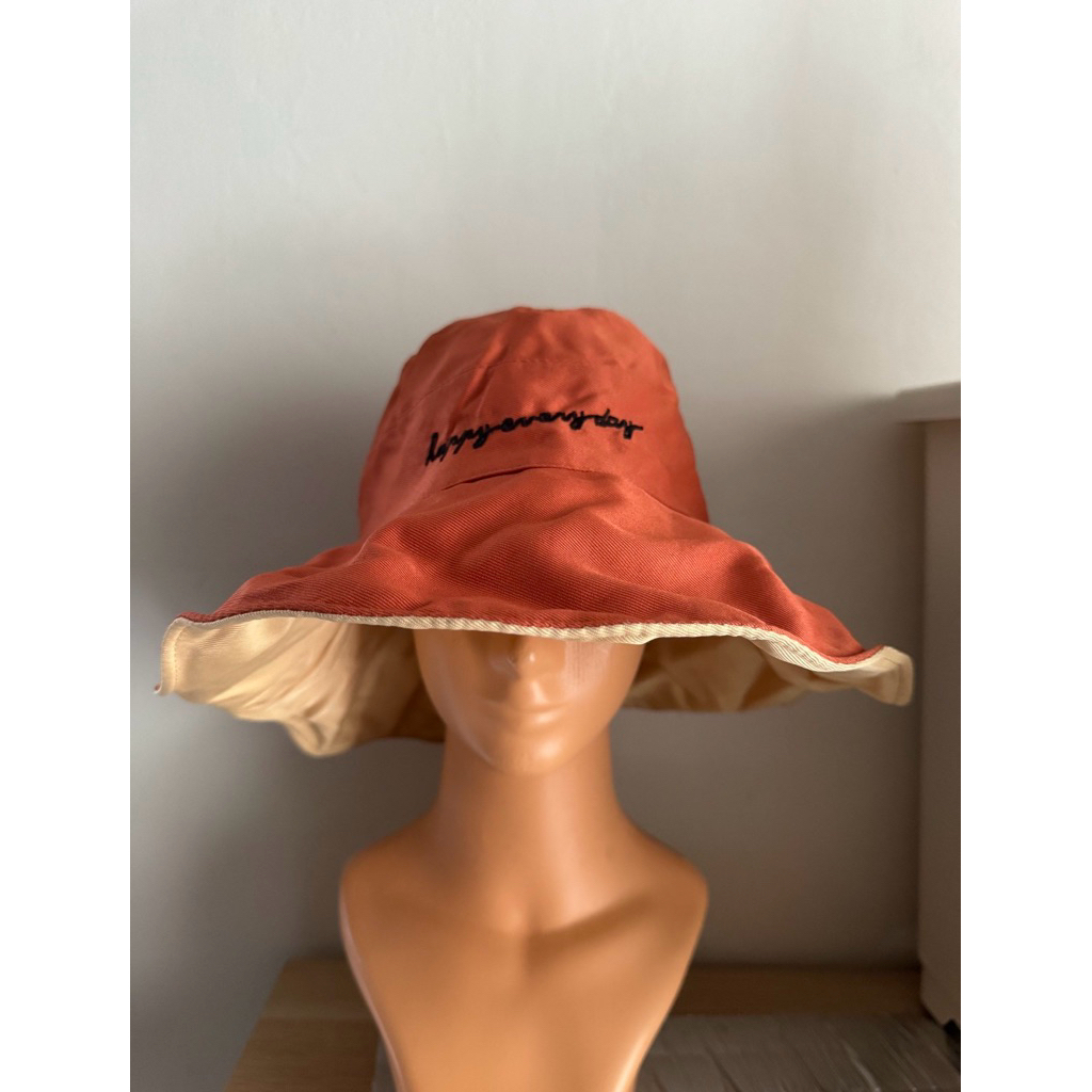 Topi wanita korea bucket lebar