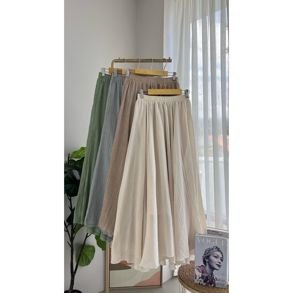 rok katun/rok ruffle/rok polos/rok