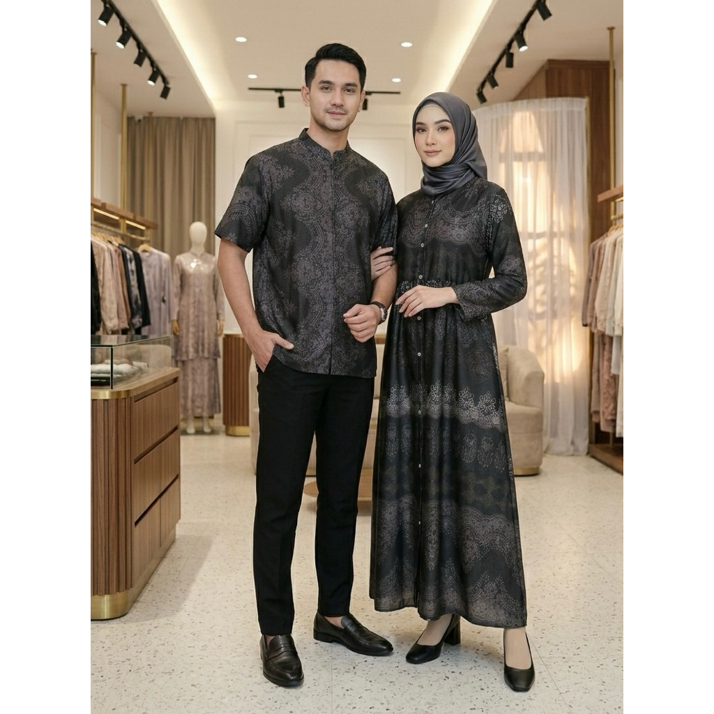 Couple Armani Silk Printing