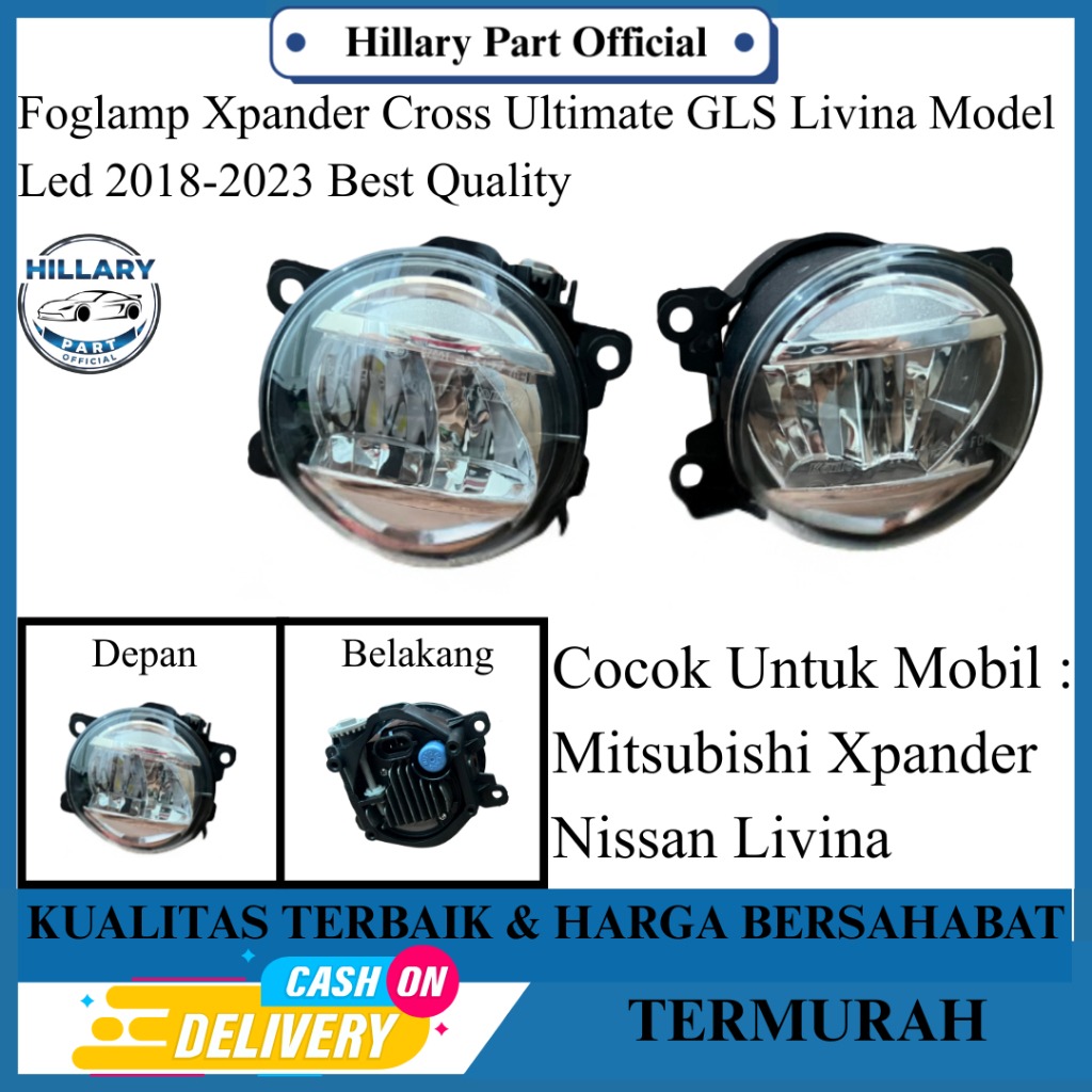 Foglamp Xpander Cross Ultimate GLS Livina Model Led 2018-2023