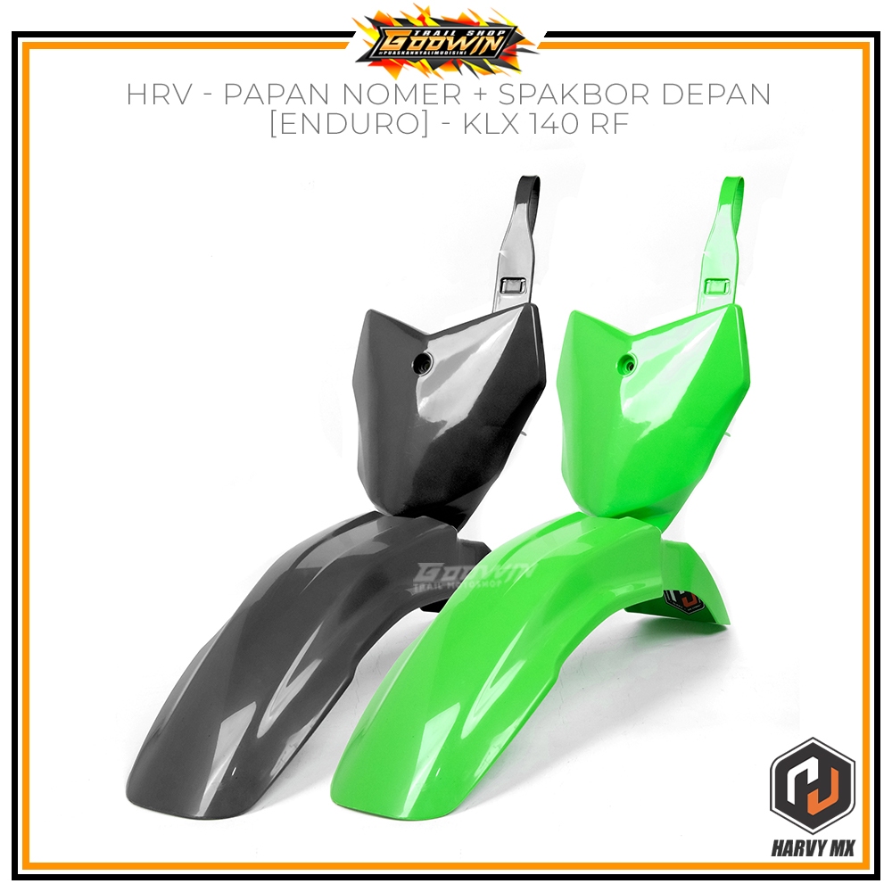 Spakbor Slebor Depan Papan Nomor Plat Nomer KLX 140 RF HARVYMX