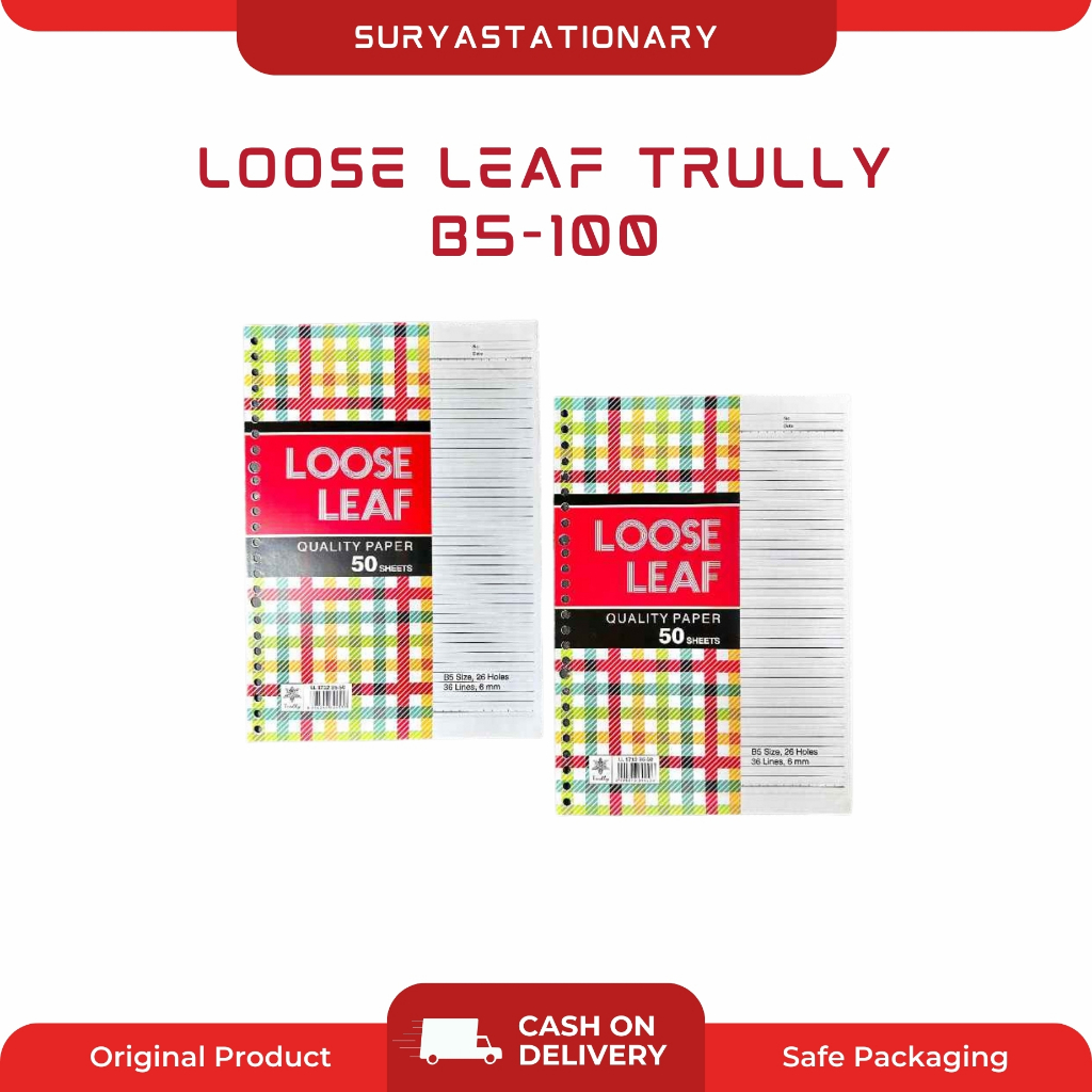 (PCS) LOOSE LEAF TRULLY B5-100 / LOOSE LEAF TRULLY B5-50 / LOOSE LEAF